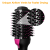 Free shipping 2In1 One Step Hair Dryer and Volumizer Brush Straightening Curling Iron Comb BO
