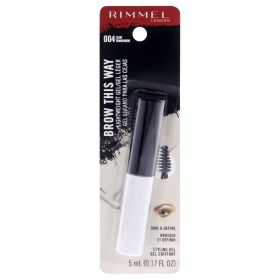 Brow This Way Lightweight Gel - 004 Clear by Rimmel London for Women - 0.17 oz Eyebrow Gel