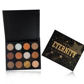 12-Color Eyeshadow Palette Highly Pigmented Waterproof Long-Lasting Vegan & Cruelty-Free