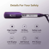 Negative Ion Flat Iron, Anti-Static Hair Straightener with 1.75 Inch Floating Titanium Wide Plates, Purple