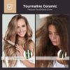Curling Iron 1 1/2-inch Dual Voltage Instant Heat with Extra-Smooth Tourmaline Ceramic Coating; Glove Included by MiroPure; RM-C85-38 Gold