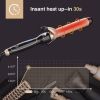 Curling Iron 1 1/2-inch Dual Voltage Instant Heat with Extra-Smooth Tourmaline Ceramic Coating; Glove Included by MiroPure; RM-C85-38 Gold