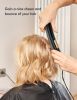 KIPOZI Ceramic Hair Straightener 2 in 1 Flat Iron for Hair Ionic Dual Voltage Lightweight Hair Straightener for Travel 1 Inch Black