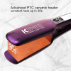 Negative Ion Flat Iron, Anti-Static Hair Straightener with 1.75 Inch Floating Titanium Wide Plates, Purple