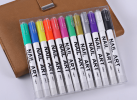 12-color Set Nail Polish Pen Manicure Pen Manicure Tool Painting Pull Line Tracing Nail point Flower DIY Nail Painting Plower Pen