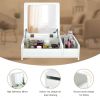 2-in-1 Compact Bay Window Makeup Dressing Table