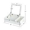 2-in-1 Compact Bay Window Makeup Dressing Table