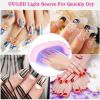 LED Nail Dryer Lamp 9W UV Nail Gel Polish Curing Lamp Portable Nail Drying Lamps